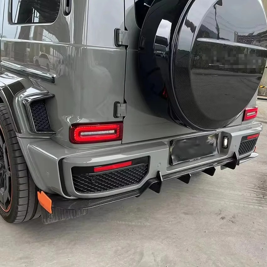 Rocket B900 Dry Carbon Fiber Rear Diffuser Lip for G Wagon Body Kit W464 G63 G500 G550 2019y+ W463A G63 Kit